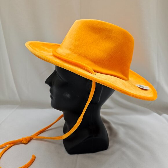 Orange Velvet Cowboy Hat - Picture 2 of 2